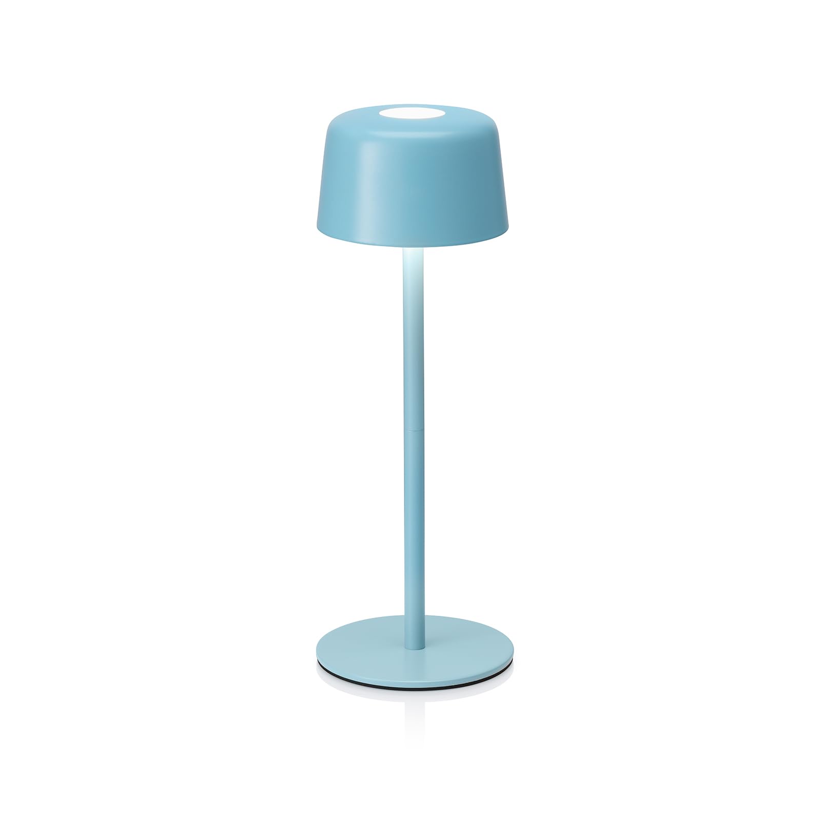 Auraglow Blue Rechargeable Table Lamp - Portable Cordless Battery Powered Touch Lamp With 3 Brightness Levels, Dimmable Led For Bedroom, Desk, Living Room, Hallway, Lounge, Garden & Patio (, 1 Pack)
