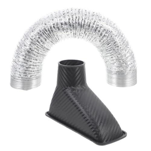 Ciieeo Conduit D'Admission D'Air De Voiture Universel En Abs Léger Pour Améliorer Le Flux D'Air Et Le Refroidissement Du Moteur Compatible Avec La Plupart Des Modèles