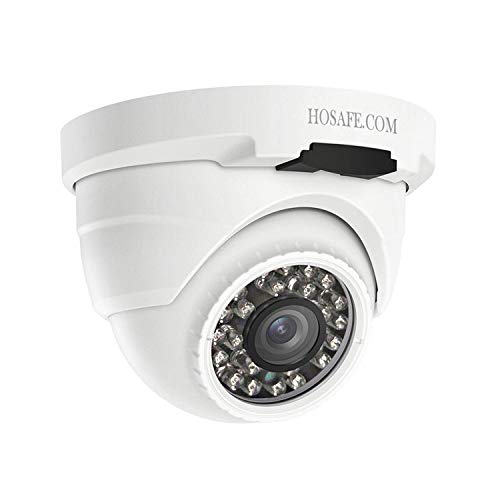 Cámara IP PoE, cámara de Seguridad HOSAFE 5MP para Exteriores/Interiores, IP66 a Prueba de Agua, micrófono Incorporado, visión Nocturna, detección de Movimiento, Ranura para Tarjeta SD, cámara ONVIF