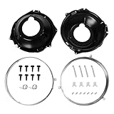 28pc Headlamp Retaining Ring and Mounting Bucket Kit for 1968 Chevrolet Chevy II, 1967-1969 Camaro, 1969-1970 Nova, 1970 Chevrol with Stainless Steel Sealed Beam Rings and Hardware