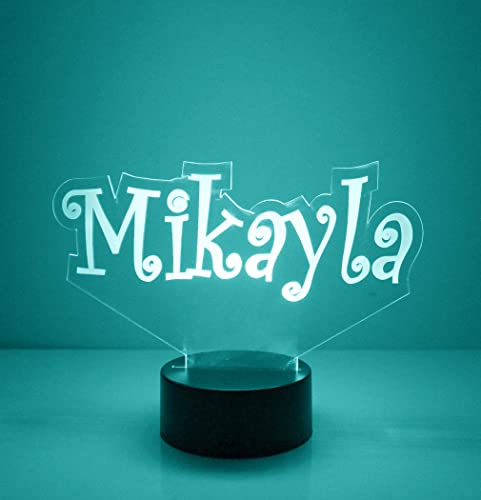 MMS Name LED Night Light Lamp, Personalized with Your Name or Text, Remote Control with 16 Colors, 4 Light Modes… - Image 5