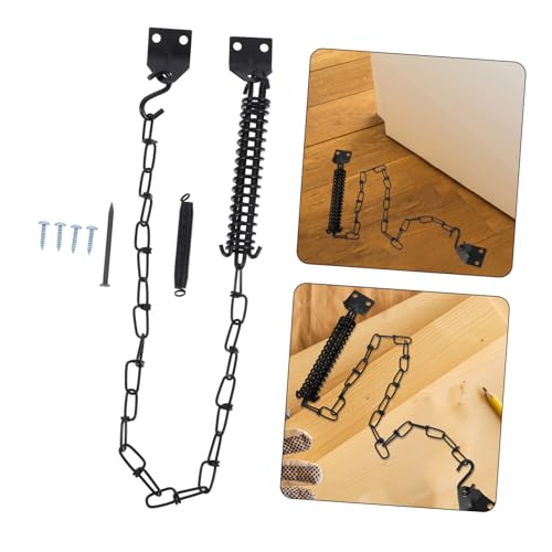 Cadena de seguridad para puerta interior con pestillo ajustable y protección anti-robo 6
