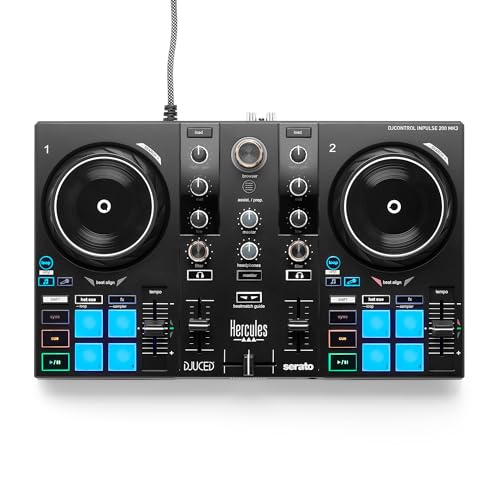 Hercules DJControl Inpulse 200 MK3 - Controlador DJ Ideal Serato Lite