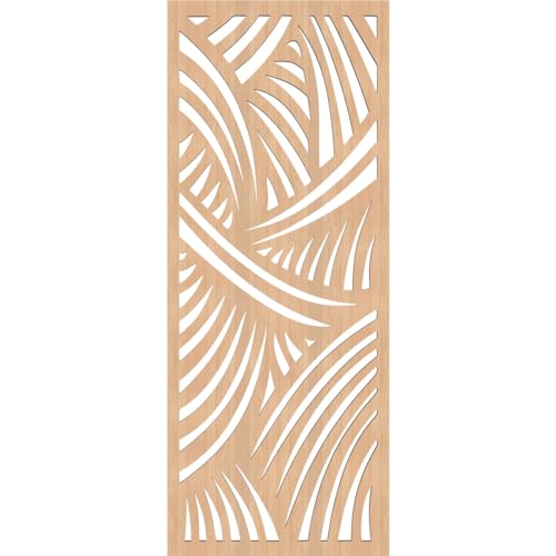 Image of Chester Decorative Pierced Fretwork Wood Wall Panels, 9 3 /8 inchW x 24 3 /8 inchH x 1 /4 inchT, Hickory
