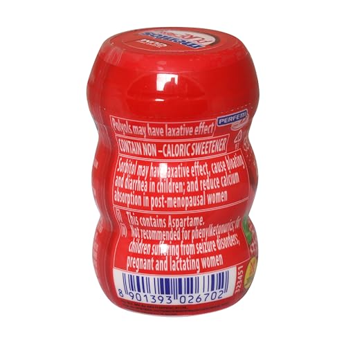 Image of Mentos Pure Fresh Strawberry Chewing Gum, 15.6 gm Bottle
