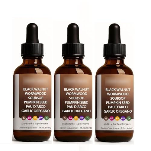 Gouttes de noyer noir et armoise pour digestion, cure de 3 flacons vegans