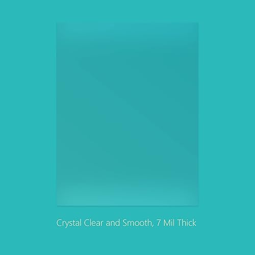 Miniatura 7 de Binditek paquete de 100 portadas de encuadernación de PVC de 7 mil, 8.5 x 11 pulgadas, tamaño carta, esquinas cuadradas, sin perforar, suministros