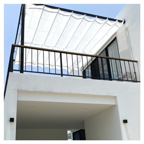 Auvent rétractable à vagues perméable pour pergola et terrasse - 2