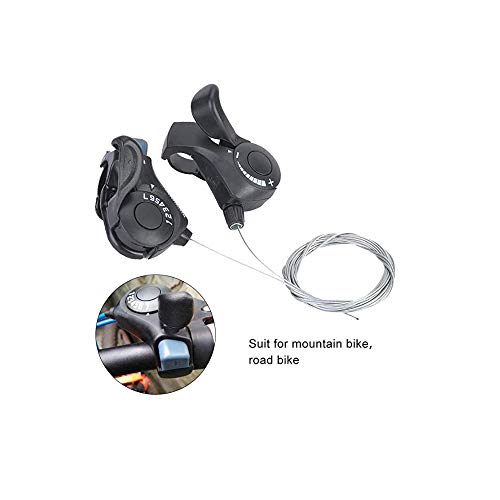 Paraout Tourney SL-TX30 3x7 Speed Thumb Gear Shifter Levers for MTB Combo with Inner Shift Cables
