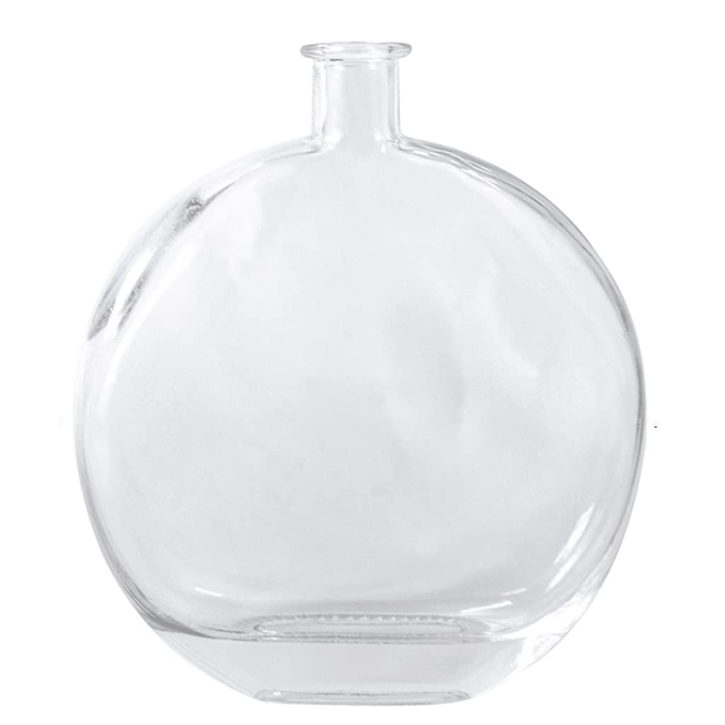 Ngdfgr As Known Fashion Creative Glass Vase,Transparent Vases Handmade Jardiniere Countertop Hydroponic Flower Vase Device Home Decor Living Room Decoration (Round),Round