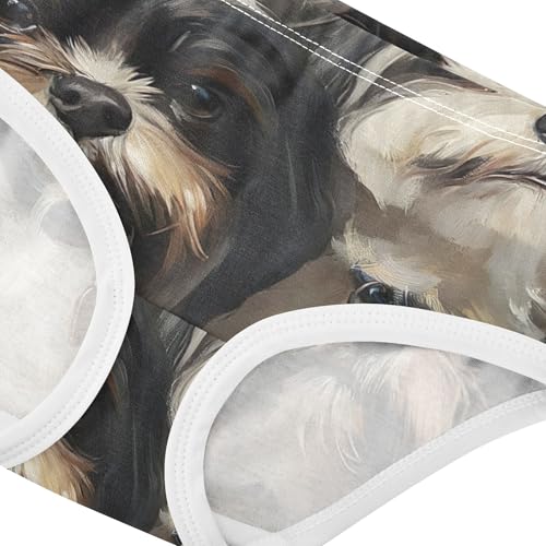 Cute Dog Print Pug Toddler Underwear Floral 2t Cotton Cute Panties Girl Aesthetic Briefs Girls Undies4