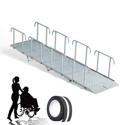 12FT Wheelchair Ramp with Handrails