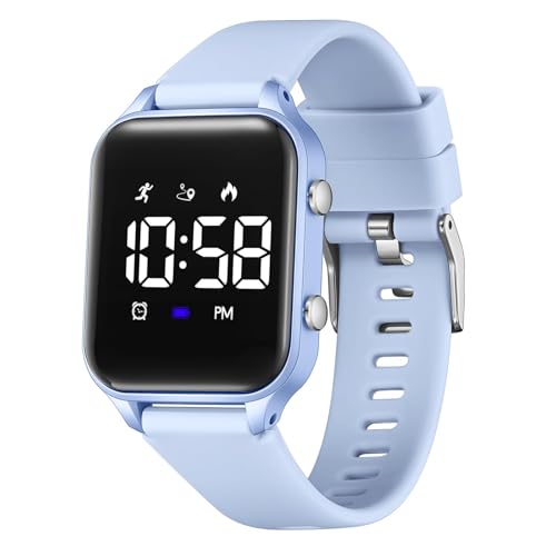 Timever Digitaluhr Kinder Mädchen Jungen mit Schrittzähler,Wecker,Stoppuhr, Licht,Datum-Sport Armbanduhr ohne App und Handy mit Silikonarmband L6615E Timever Digitaluhr Kinder Mädchen Jungen mit Schrittzähler,Wecker,Stoppuhr, Licht,Datum-Sport Armbanduhr ohne App und Handy mit Silikonarmband L6615E