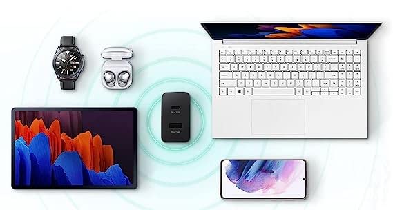 Image of Miracase 35W Duo-Port Super Fast Charger True 35W Max Charging Adapter Compatible for A14 5G,A73 5G,A53 5G,A23 5G,A04E,A04,A13 / S23 / S24 5G (Black)