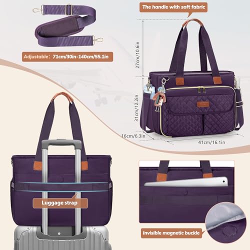 Bolso Tote RAINSMORE para Mujeres para Laptop 15.6 pulgadas miniatura 5