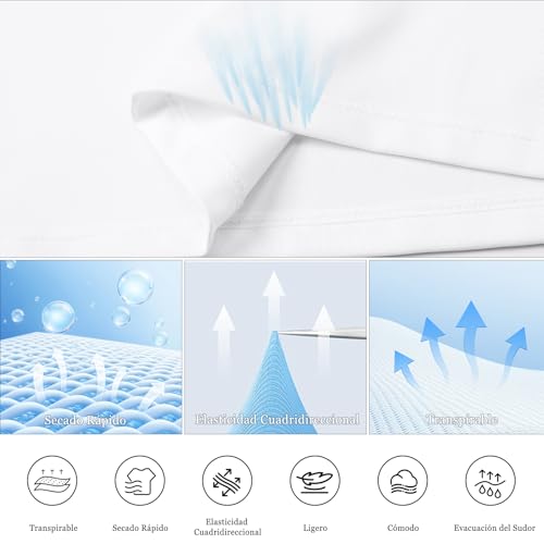 HYCOPROT 4 Pack Camisetas de Compresión para Mujer Manga Larga Ropa Deportiva Secado Rápido Transpirable Top Deportivo Base Shirts para Gimnasio Yoga Running Senderismo Trekking Ciclismo Fitness - imagen 7