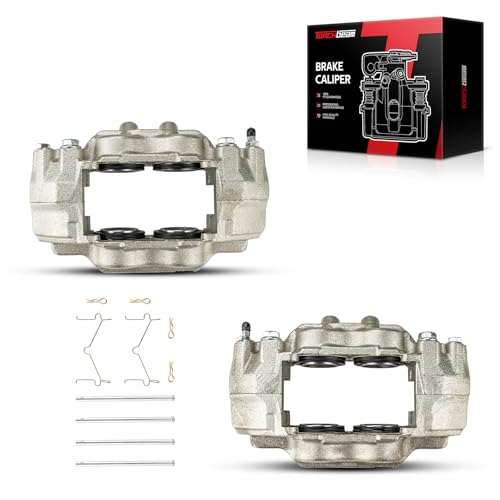 Image of Torchbeam Front Brake Calipers Set for Toyota Tundra 2000-2006, Toyota Sequoia 2001-2007, Toyota 4Runner 2003-2005, Front Left and Front Right Calipers without Bracket Replace # 192712+192713