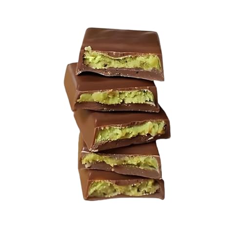 Dubai Kunafa Pistachio Chocolate Bars – Pack of 3 (27g Each) – Dubai Chocolate with Shredded Phyllo Dough – Freshly Made, 2.85 oz– Ideal Gift for Holidays, Birthdays, Corporate Events & Celebrations