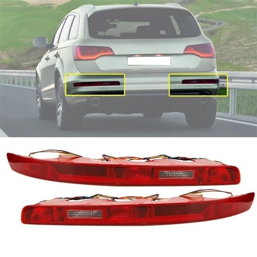 Luces traseras de coche Q7 2006-2015 versión UE para parachoques con cable y bombillas 2