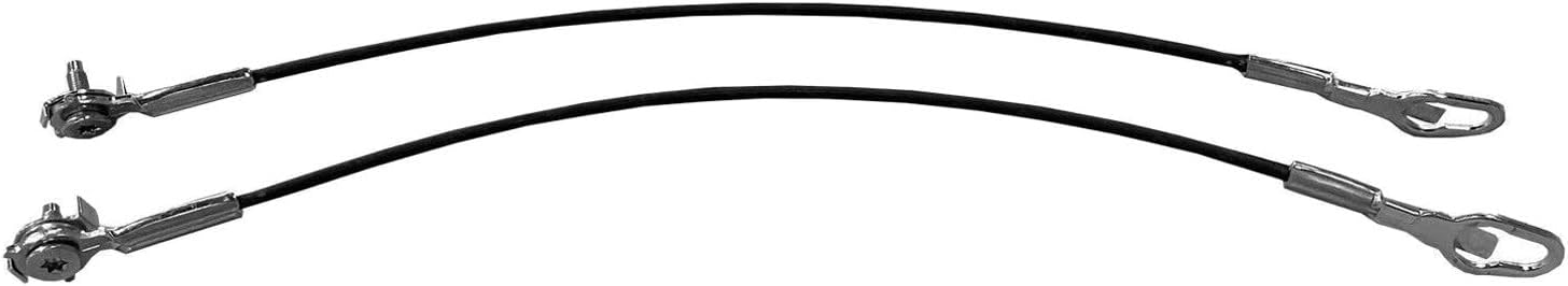 Right & Left Pair of Tailgate Support Cables for Ford F-150 2004-2014, for Lincoln Mark LT 2006-2008, Styleside, Steel, Unfinished