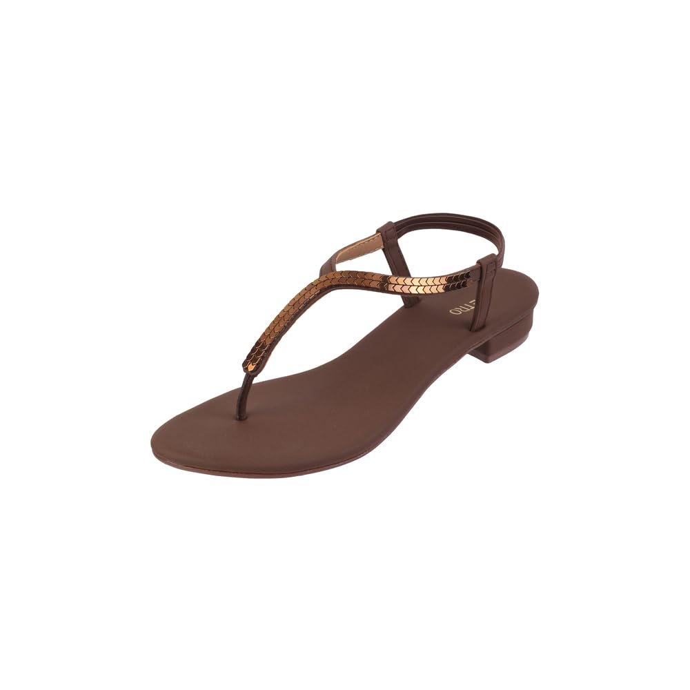 metro Women Black Synthetic Flat Casual Sandal-picture-41