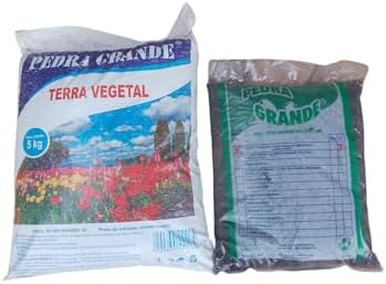 Kit Terra Vegetal 5kg + Húmus de Minhoca 3L - Pedra Grande - Plan...