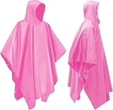 impermeable rose Ultra portable : le poncho imperméable se replie jusqu'à seulement 20 x 26 cm (160 g), tient dans un sac à dos, une boîte à gants ou un sac à main. Parfait pour les voyages ou les urgences.