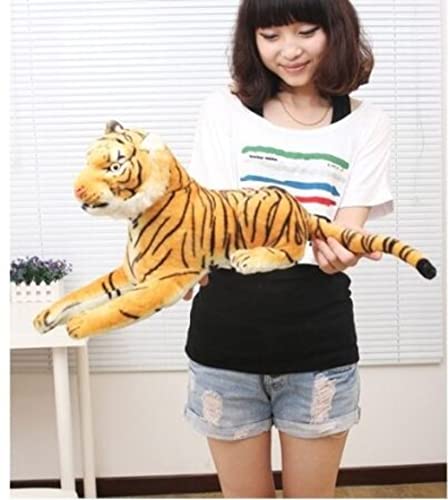 Image of Tickles Tiger Soft Stuffed Plush Animal Toy for Kids Birthday Gift (Color: Brown; Size: 60 cm)
