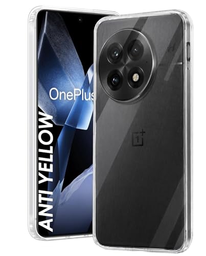 Image of DIZORO Compatible with Oneplus 13 5G Back Cover Case Clear,[ Anti Yellow ][Military Grade Protection] Hard PC Back Cover Transparent