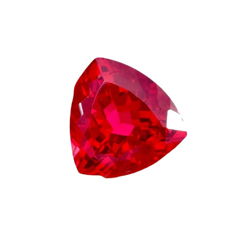 Rubis naturel facetté en trillion pour créer votre bague personnalisée