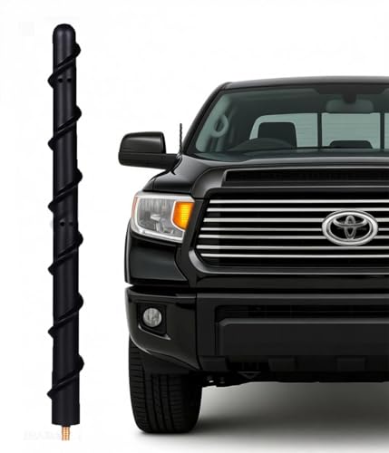 Image of 7-inch Short Antenna Fits for Toyota Tundra 2014+ & Toyota Tacoma 1995+ & FJ Cruiser 2007+, Internal Copper Coil for Enhanced Reception, 7 inches Rubber Antenna Replacement Accessories