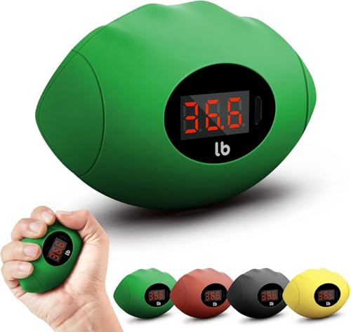 DIOTUSS Hand Grip Strengthener, Rechargeable Digital Grip Strength Trainer up 220.4 Lbs(100kg) Hand Grip Exerciser Equipment for Strength Training-Forearm-Gripper-Finger, Stress Balls for Adults/Kids (Green)