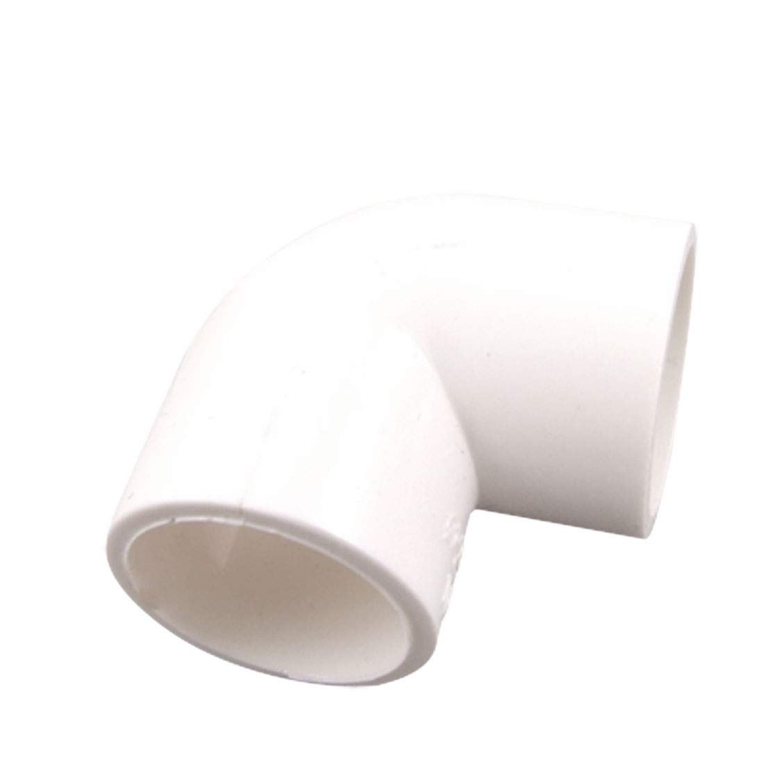 Uxcell White Sourcing Map 5 Pcs 25Mm Inner Diameter 90 Degree Elbow Pvc Pipe Connectors Fittings
