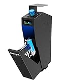 movgul Gun Safe, Biometric Drop Down Bedside Gun Safe Quick Access Handgun Safe Mount Pistol Safe for Desk, Car, Nightstand