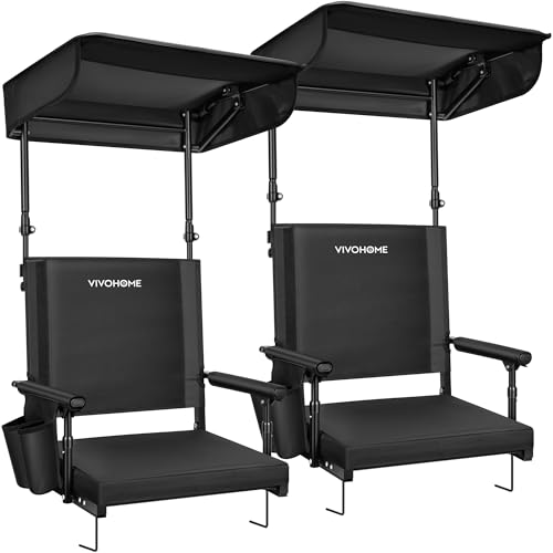 VIVOHOME Stadium Seat with Sunshade