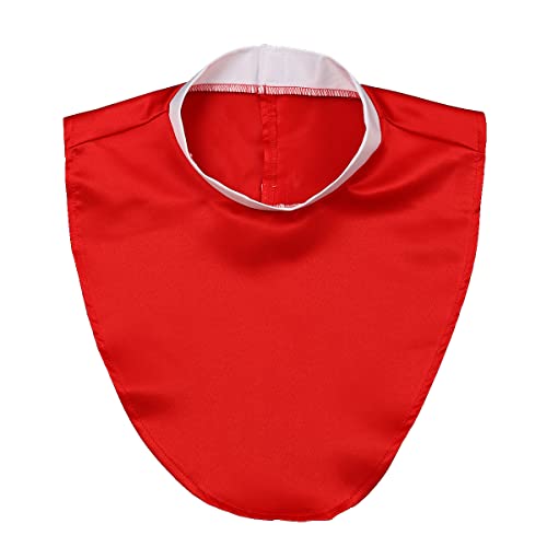 Collar de sacerdote para hombre y mujer, disfraz de obispo pastor, rojo, Talla única