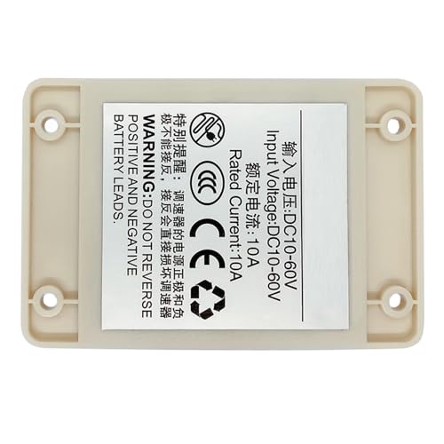 10V-60V PWM DC Motor Speed Controller Switch Control 12V 24V 36V 48V 20A High Power HHO Driver Module RC Speed Regulator Stepless Variable Rotary Switches Pulse Width Modulator Waterproof