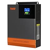 Solar Inverter 5000W Off Grid 48V Inverter 48V DC to 110V AC 5KW Pure Sine Wave Power Inverter Built-in 80A MPPT Charge Inverter, Work with 48V Lead-Acid Lithium Solar Power/Utility Power