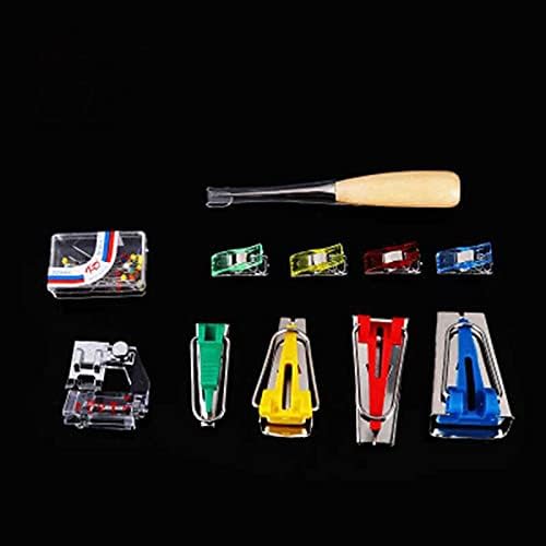 Replcaement Part for Household Sewing Machine Tools 11pcs/Set Kinds of Tools with Box Multi-Function Tape Maker Set Accessories Patchwork