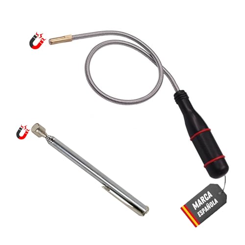 iman telescopico largo + iman flexible para taller. herramientas taller mecanico profesional   alargador imantado   iman extensible tipo boligrafo   iman herramienta taller mecanico   iman tornillo