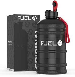 Fuel24 Jug - 2.2 Litre Water Bottle - Extra Strong Flex Material - Drop Proof, Pop or Straw Cap Options - 2.2L Large Gym Sports Bottle, BPA FREE