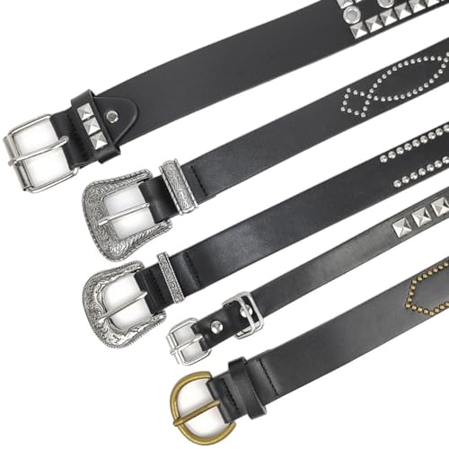 Rivet Studded Waist Belt Women PU Waistband Simple Waistbelt Waist Shaping Belt Jeans Belt Adult Pants Waistband4