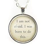 Joan Of Arc Quote Necklace