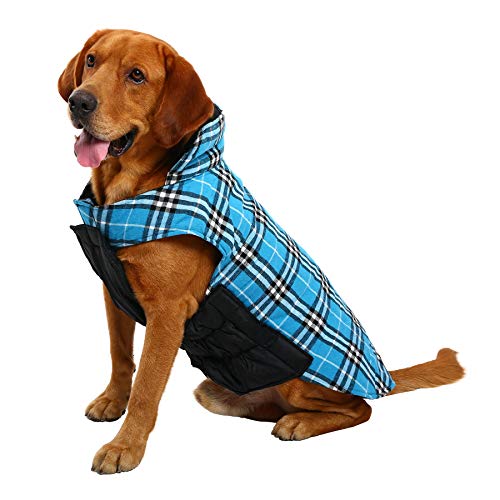 MIGOHI Dog Jackets for Winter Windproof Reversible Dog Coat for Cold Weather British