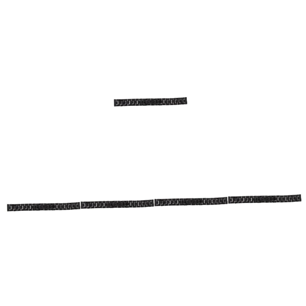 UKCOCO2pcs Ceramic Strap Watchbands for Men's Watches Watch Bands for Men Bracelets for Man Ceramic Watchband String Bracelets for Men Correa Para Hombre Ceramics White Watch Strap Flat