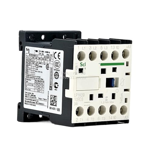 Contacteur triphasé LP1K0910BD3 pour moteur électrique caloporteur 9A bobine DC 24 V 1NO - 2
