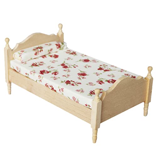 TOYANDONA 2 Pcs Colchão Móveis Quarto Infantil Bonecas Decoração- Escala E Cama Com Modelo de Casa R