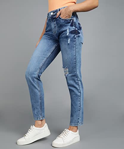 Image of Urbano Fashion Women's Boyfriend Fit Washed Jeans