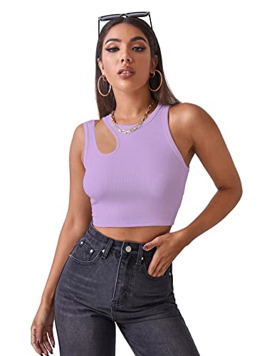 Image of Shasmi Women's Striped Slim Fit Crop, Ribbed, Stylish Tank Top, Soft and Comfy Fabric has Some Stretch