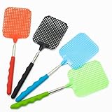 LND Gifts Fly Swatter Telescopic - 4 Pack, Heavy-Duty Fly Swatter, Efficient Mosquito and Fly Swat with Stainless Steel telescopic handle- Fly Swatters Ideal for Indoor and Outdoor Use - Image 2